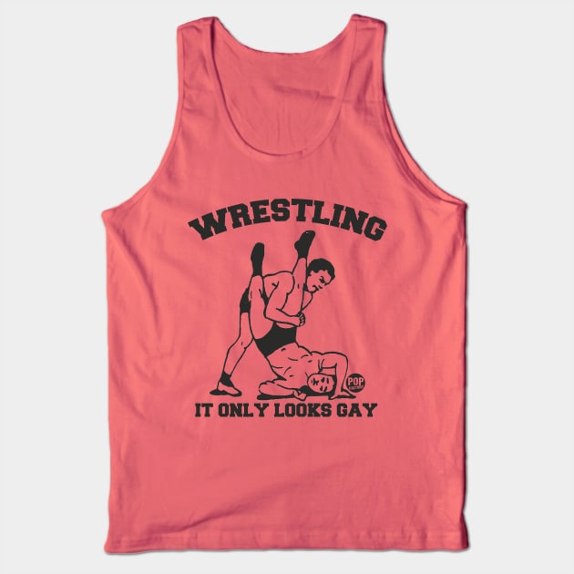 wrestling Tank Top by toddgoldmanart